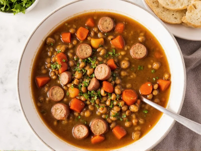 Perfect Sausage Lentil Soup Recipe in 45 Minutes
