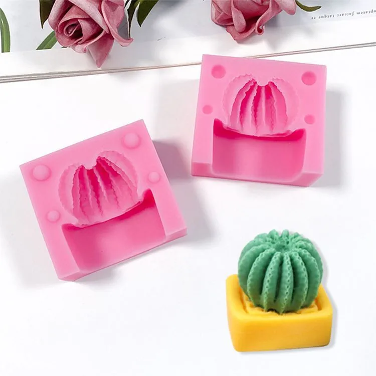 

Y2756 Diy handmade 3D cactus silicone cake molds for decoration, Random