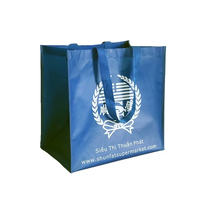 

Custom Logo Wholesale Eco Friendly Recycled Laminated Non Woven Shopping Tote Bag