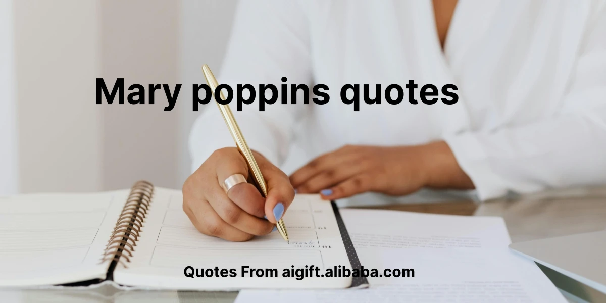 mary poppins quotes