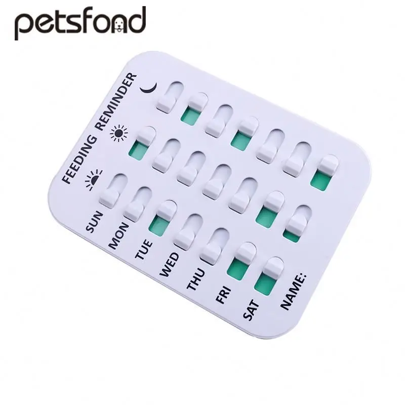 

pet dog cat food organizer MG01 magnetic calendar, White