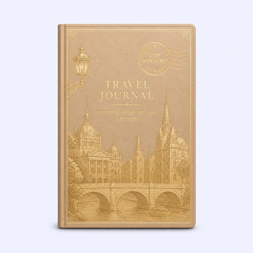 Travel Journal - Historic Architecture Edition in Warm Sand