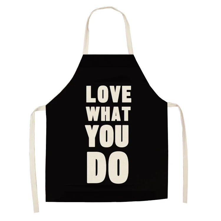 

Factory direct sales work apron custom logo restaurant cafe waiter apron household anti-fouling cotton and linen apron