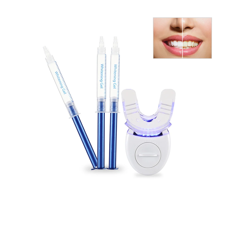 Custom Boxes With Logo Teeth Whitening Kit With Rechargeable Battery Syringe Gel Blanqueamiento De Dientes Tooth Whitener Pen