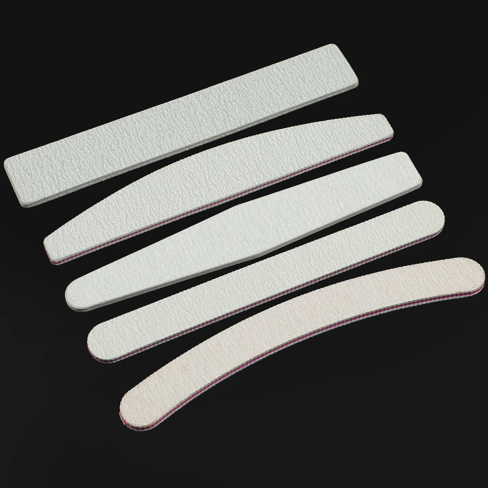 

COSCELIA Wholesale Custom Diamond Shape Wide Gray Double-Sided Grit Emery Board Nail Files 100/180 Manicure Pedicure Art Tools