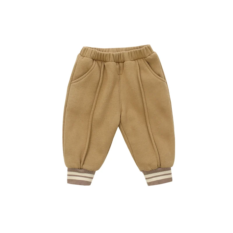 

Solid Color Autumn Full-length 1-3-year Old Baby Trousers Unisex Comfortable Fabric High Quality Baby Trousers