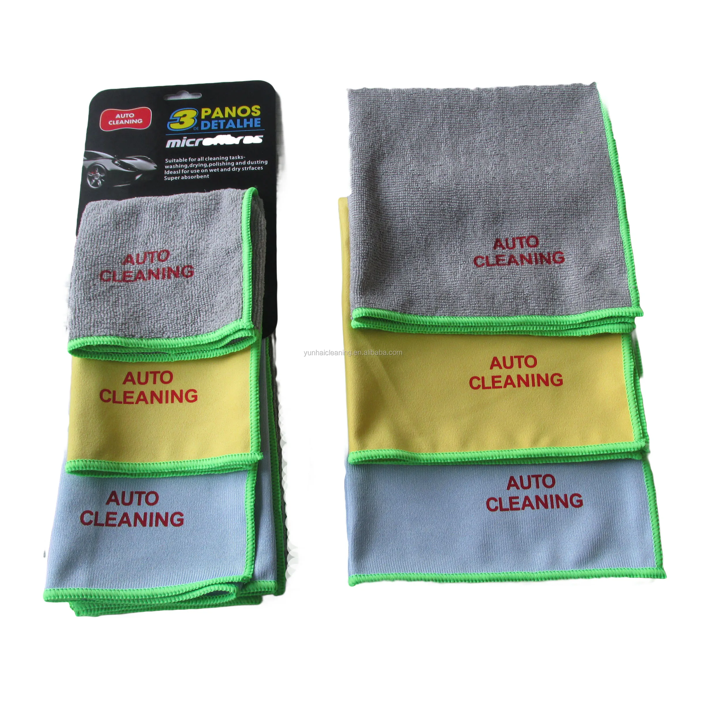 High Quality Microfiber Car Cleaning Cloth Car Wash Towel Print Car ...