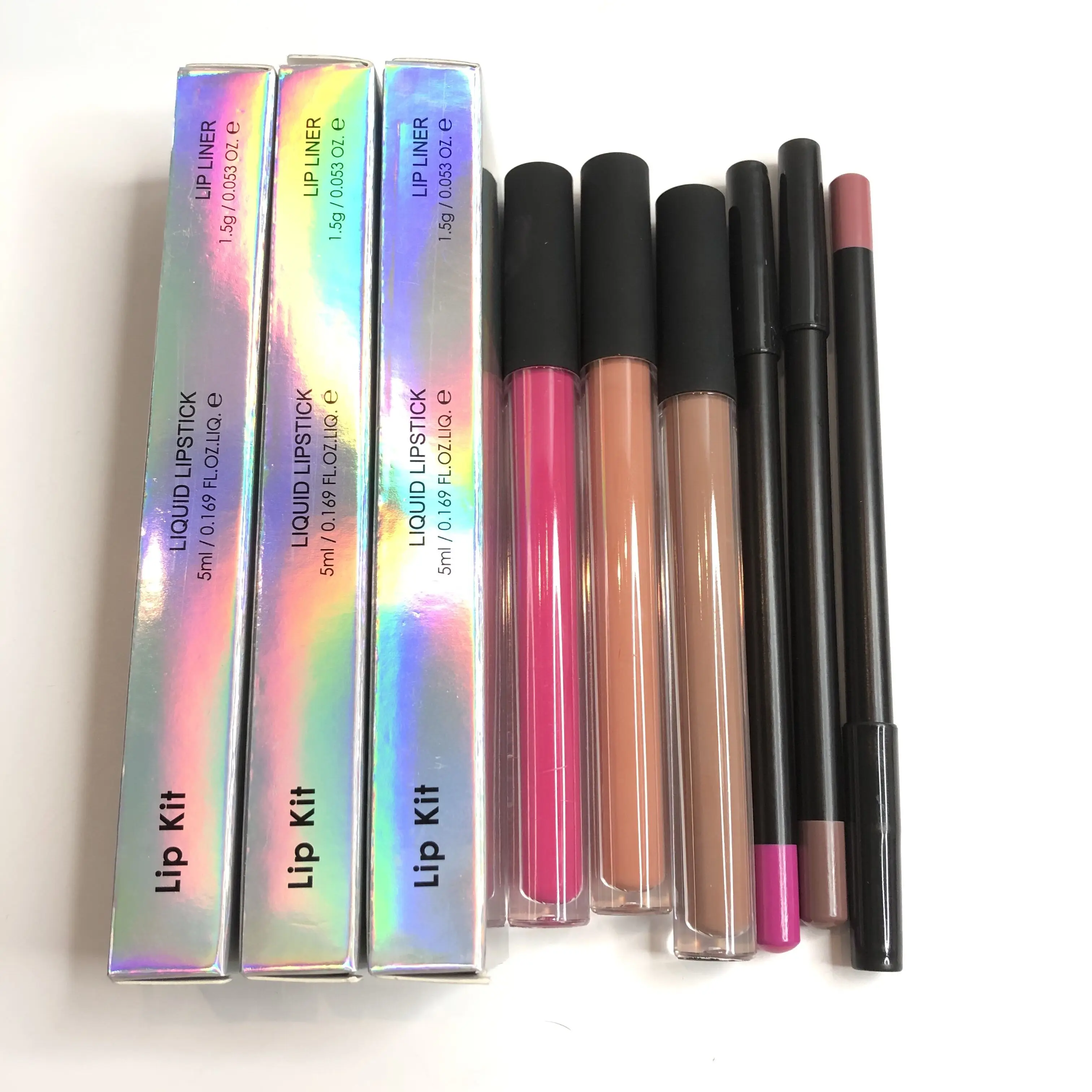 

Girls necessary lip kit vegan private label with lip liner high pigment liquid lipstick 5 ml liquid lipstick