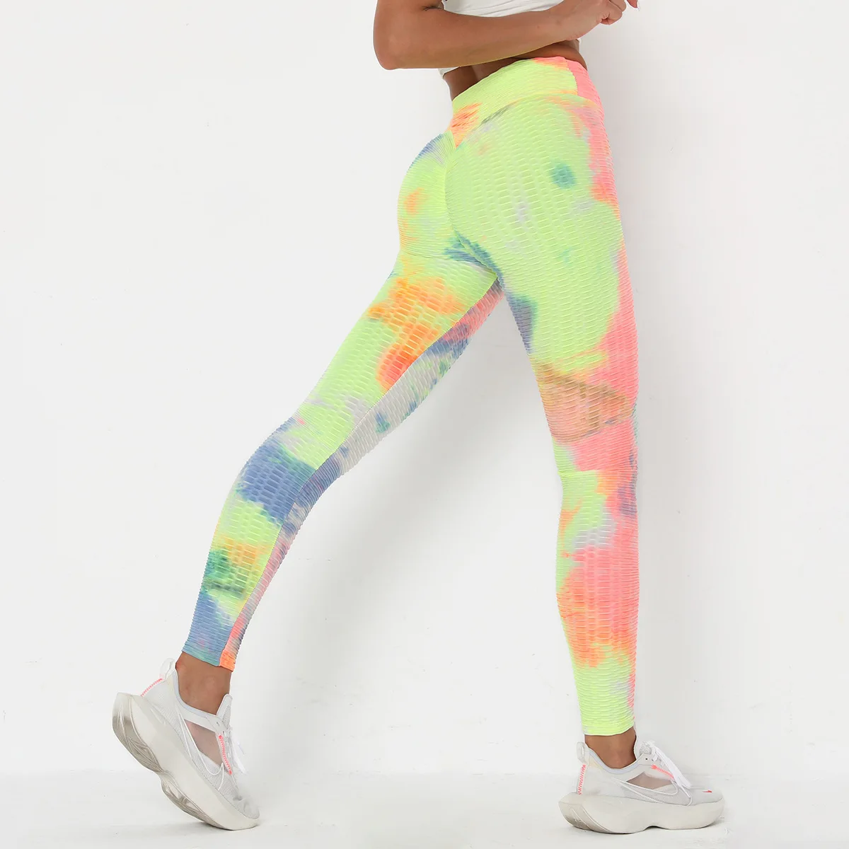 

Hot Sale Woman Scrunch Booty Tie Dye Leggings Fitness Tye Dye Leggings Workout Scrunch Butt Leggings, Customized colors