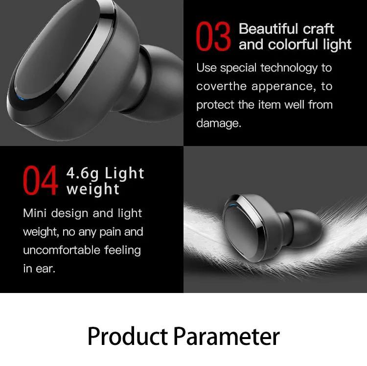 2020 New Wireless Earbuds 10 Years ODM & OEM Manufactory 3C Mobile Phone Accessories Wireless Headphone Sport Bluetooth Earphone