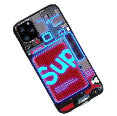 

2021 China LED Tempered Glass Phone Accessories Case Night Light shockproof Phone Case For iPhone 11 12 x xs pro max, Custom