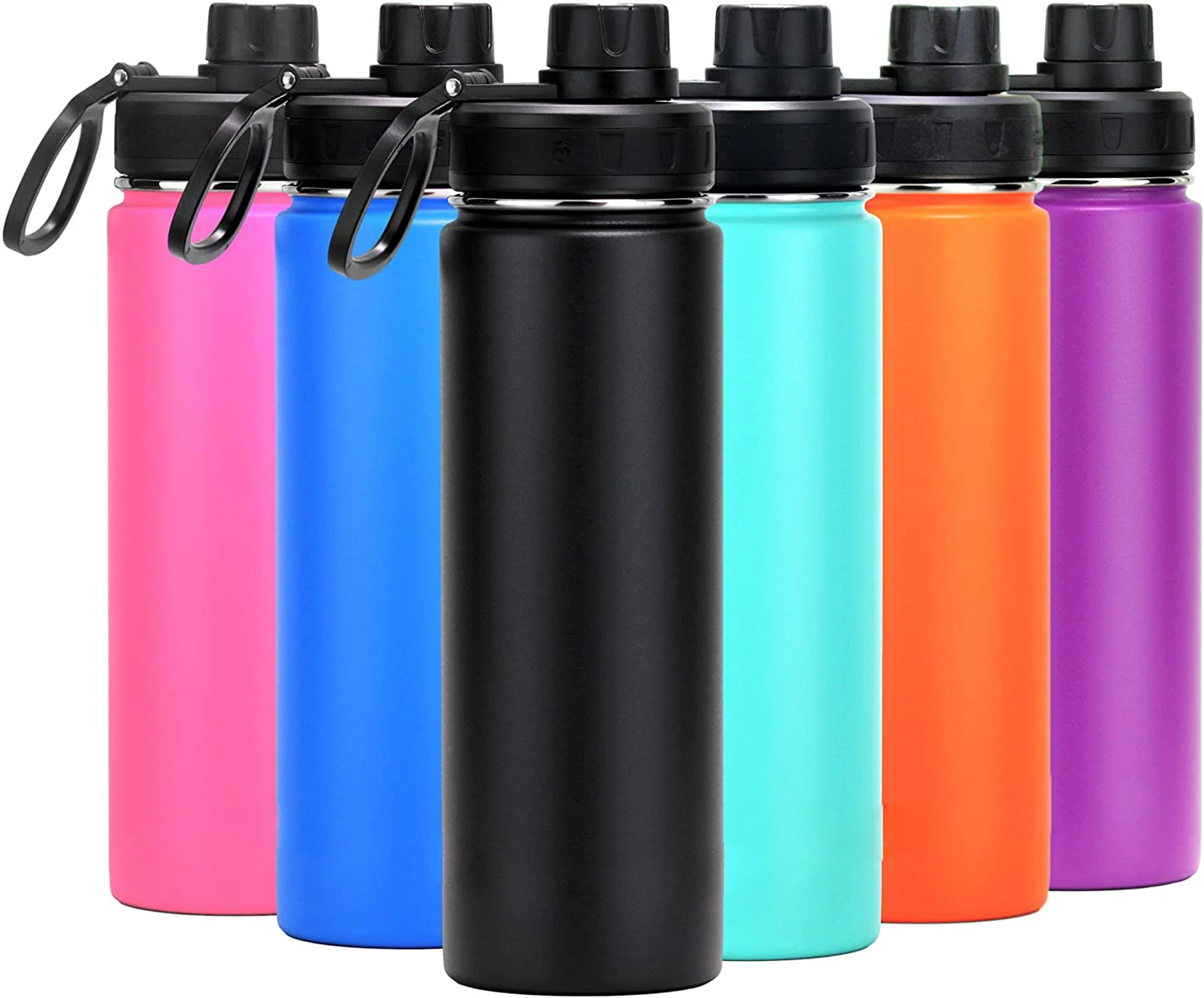 

750ml 1000ml 1200ml 1900ml Stainless Steel custom logo Insulated sport waterbottles With Lid