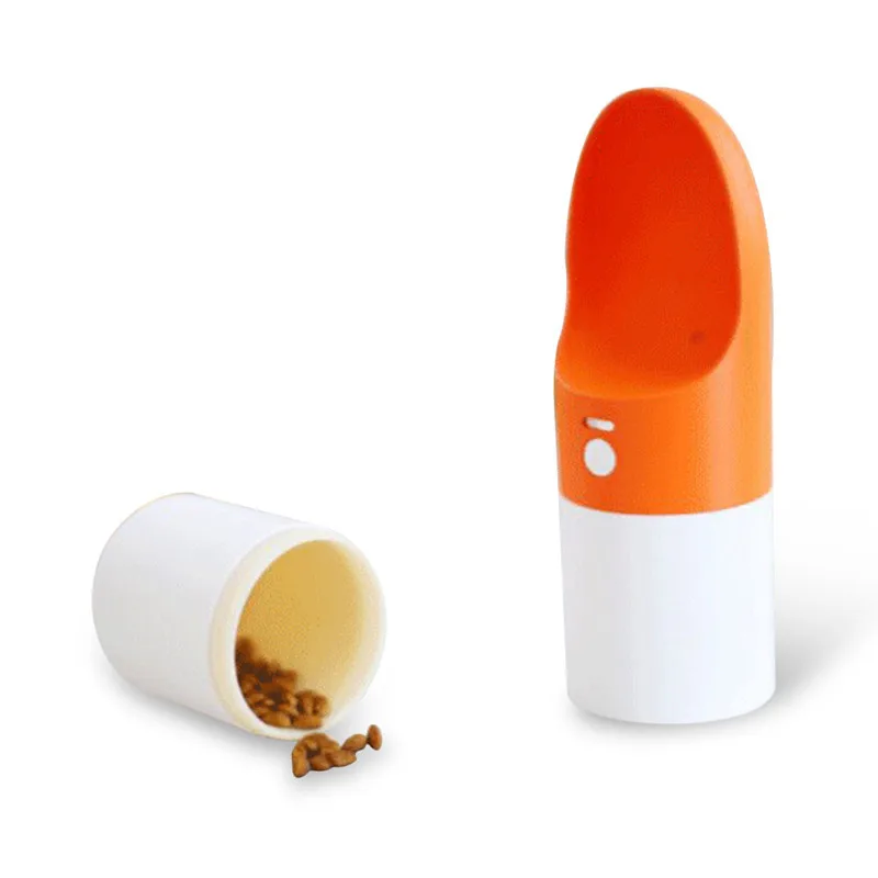 

Hot Selling Outdoor Leakproof Portable Pet Feeder Dog Water Drink Bottle for Pet Travel, Orange, gray