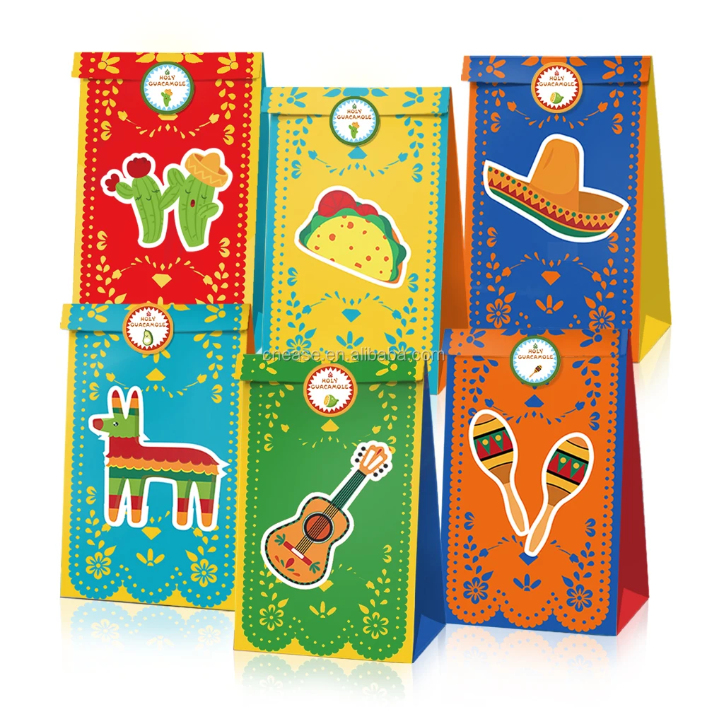 Lb004 Mexican Party Supplies Candy Gift Bags Birthday Party Bags Party