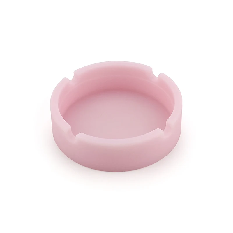 

Silicone Soft Round Ashtray Ash Tray Holder Luminous Portable Anti-scalding Cigarette Holder Eco-Friendly, Solid color, color mixture, fluorescent