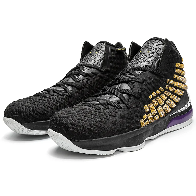 

Fashion new breathable mesh upper soft and air insole shoes men sport shoes for basketball shoes, Black