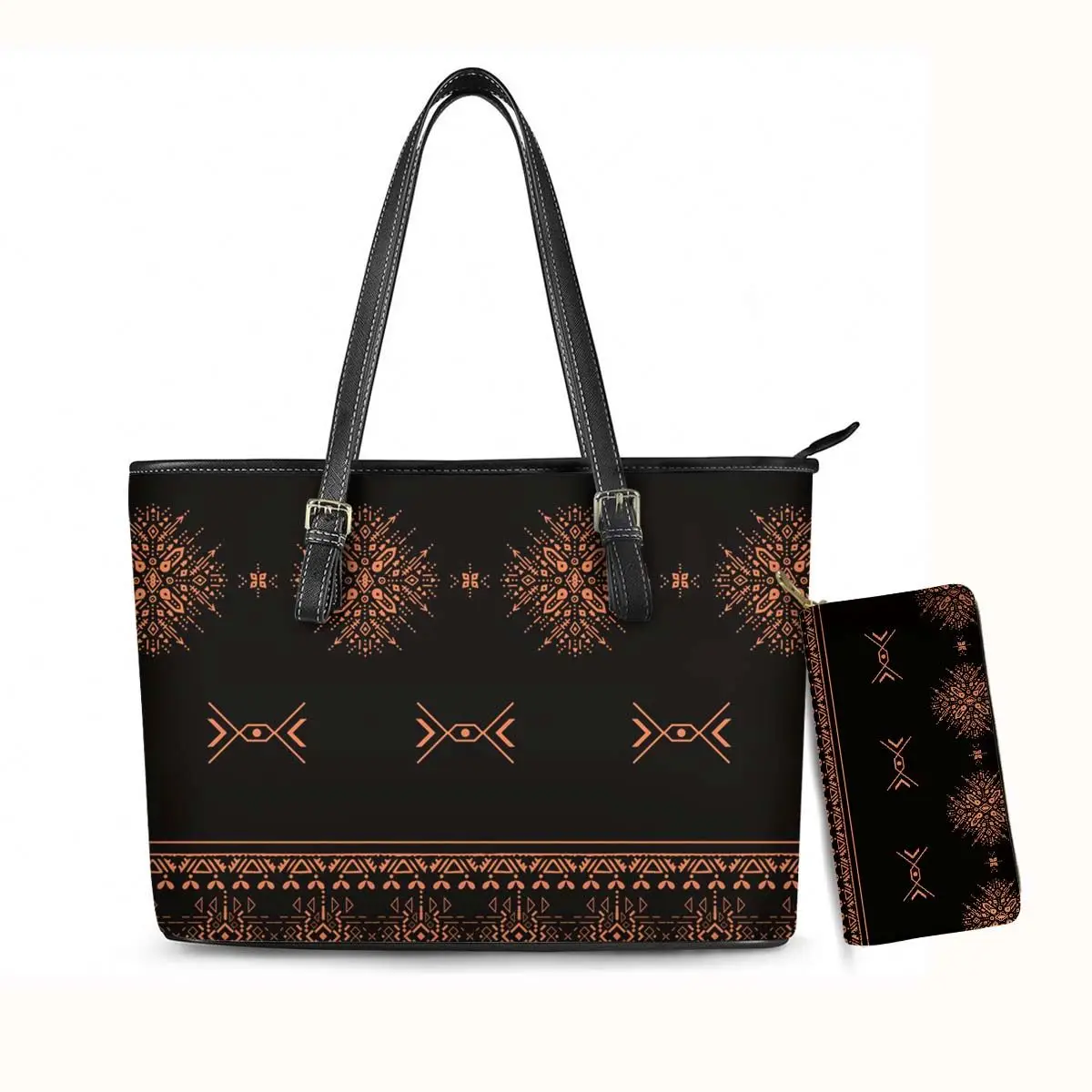 

Custom Unisex Design Polynesia Hawaiian Style Tote Handbags For Women Ny Hat And Purse Set, Accept custom made