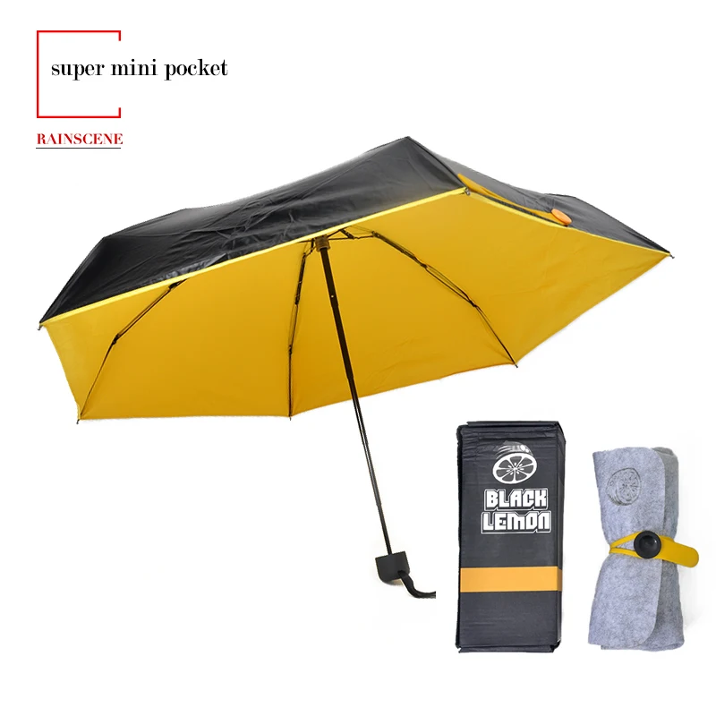 

Portable Mini Umbrella UV Coated 5 Fold Umbrella, Pantone color