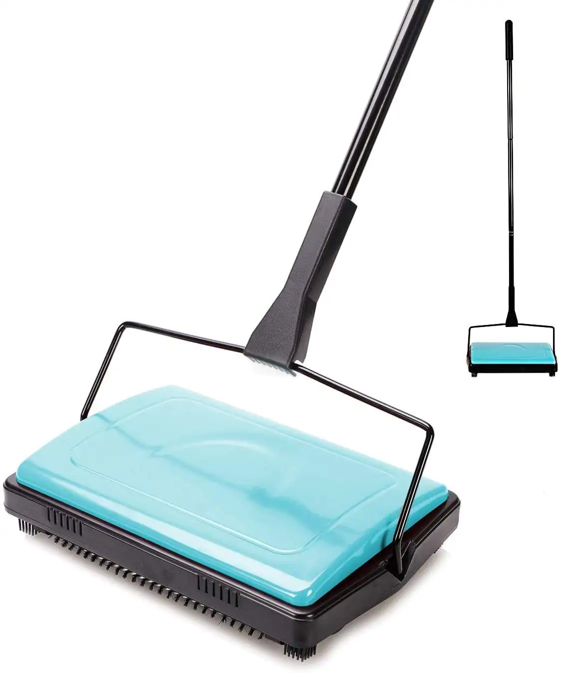 

Jesun Household Carpets Pet Hair Dust Scraps Sweeper Hand Push Floor Sweeper Magic Spin Broom Carpet Sweeper