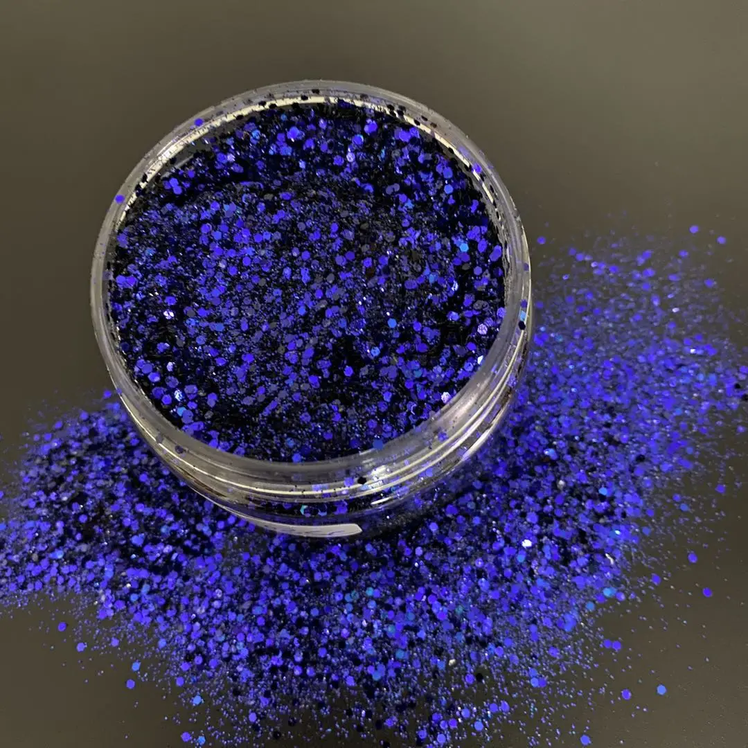 

Colorful rainbow iridescent glitter kit for cosmetics