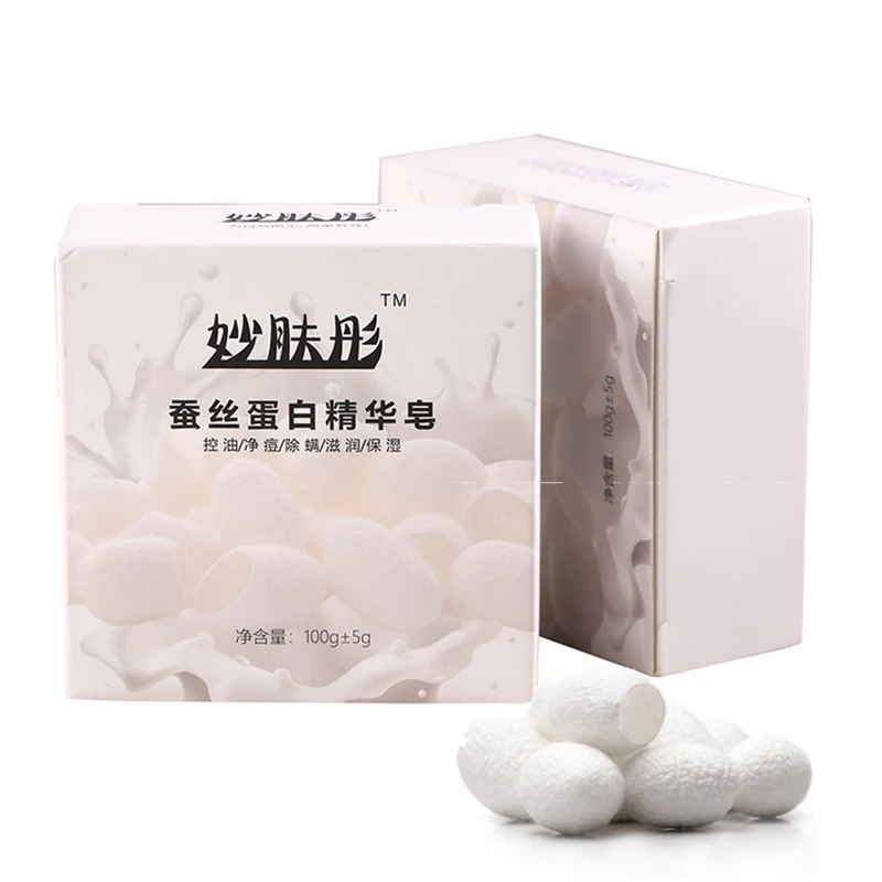 

Protein Silk Soap Handmade Soap Private Label Moisturizing Brighten Skin Whitening Sea Salt Goat Milk Soap Bar, White
