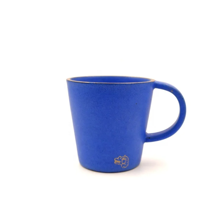 

New High quality customized porcelain coffee mugs with nice shape, Blue+sky blue+green