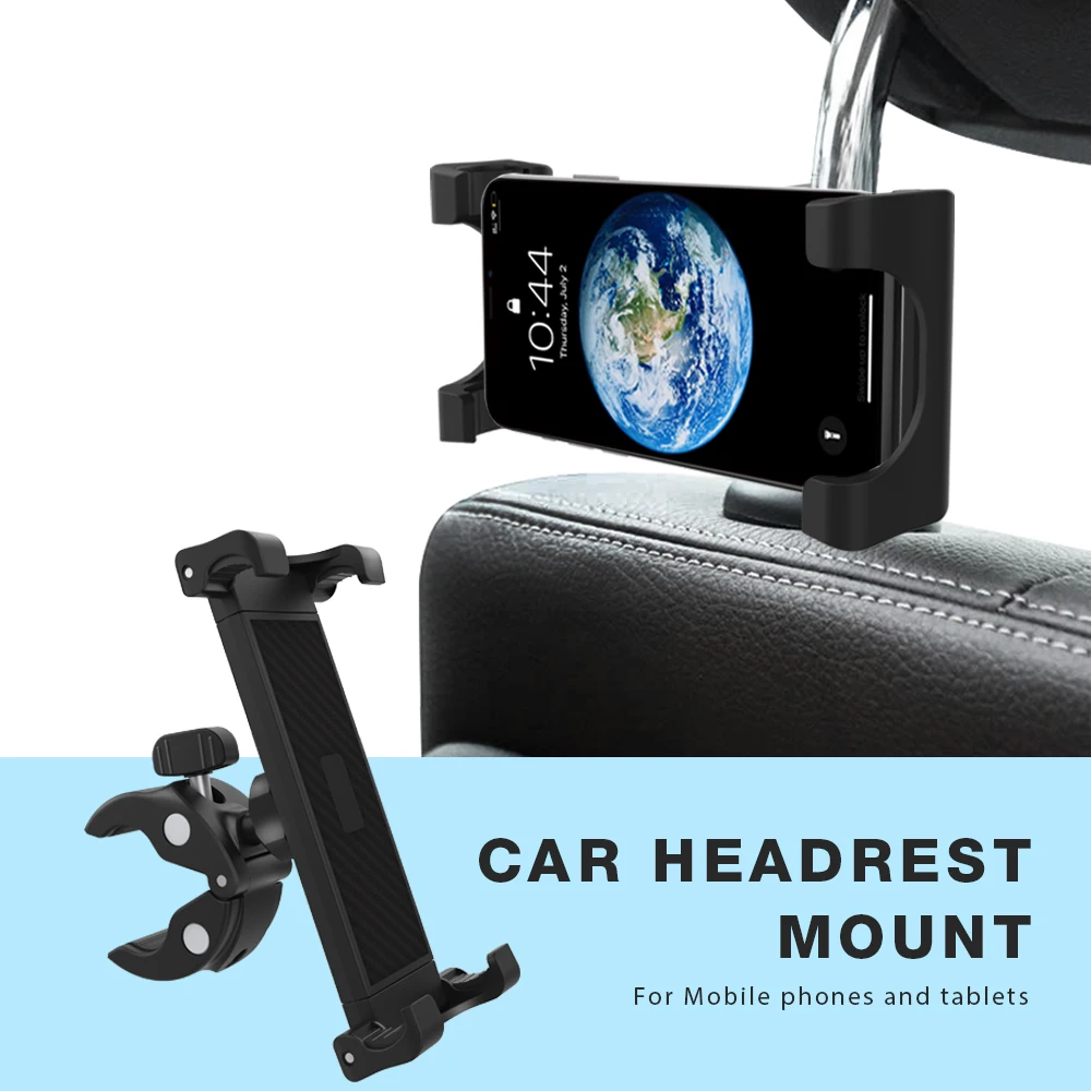 

Chuanglong Safety Car Back Seat Headrest Mount Holder for Phone Tablet PC Stand Mount Taxi Headrest Bracket