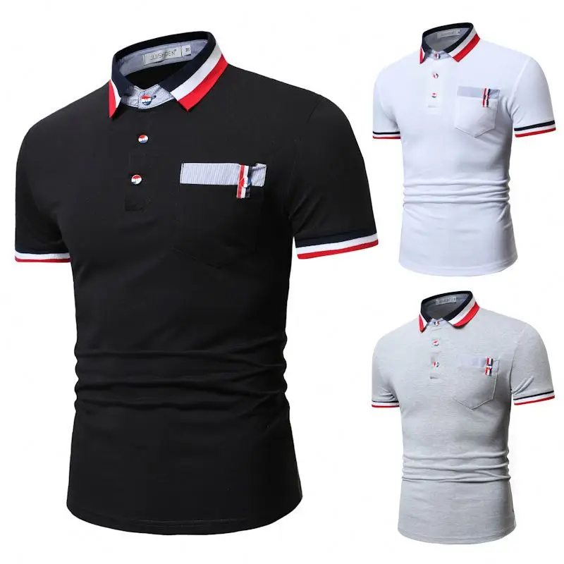 

Most popular 100% cotton blank polo no minimum order man t shirts polo custom, Any color can be done
