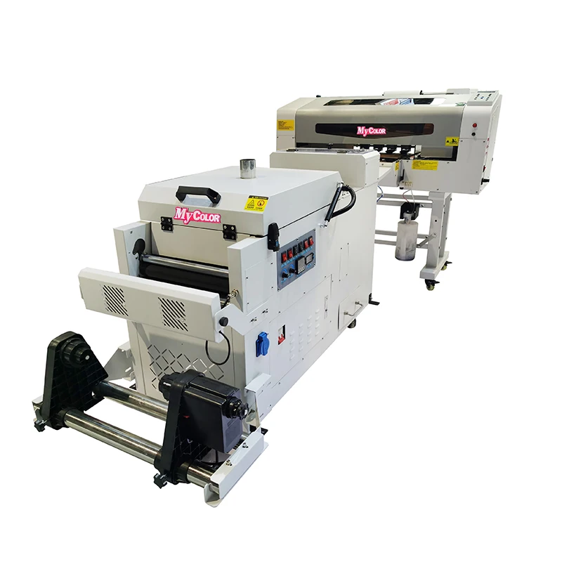 

30cm dtf A3 DTF digital t shirt printing with two xp600 two I3200 pet film printing machine