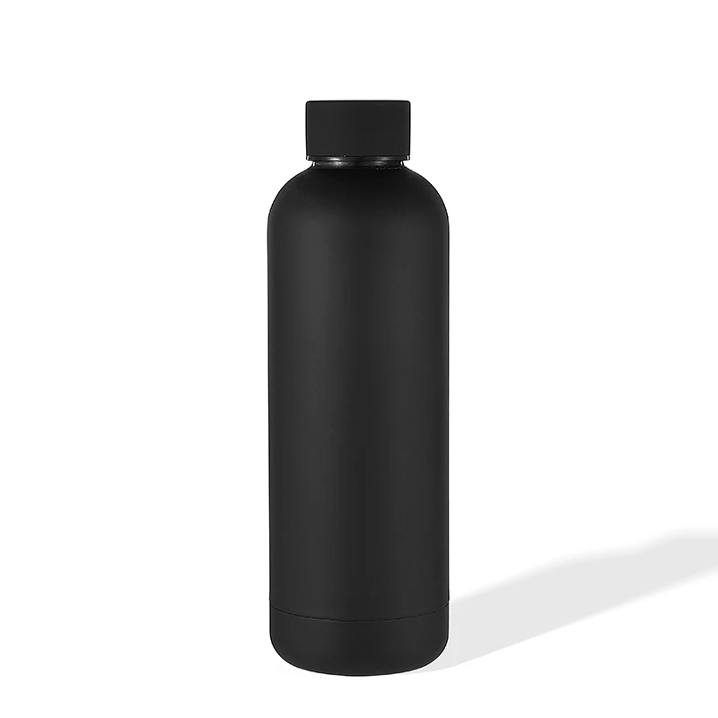 

In Stock Rubber Paint 500ml Vacuum Insulated Flask Small Mouth Stainless Steel Sport Water Bottle