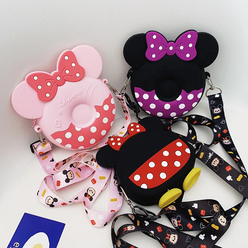 

Mickey Children's Small Bag silicone Mini Shoulder kids purses 2021 little girls toddler designers bags, Customizable