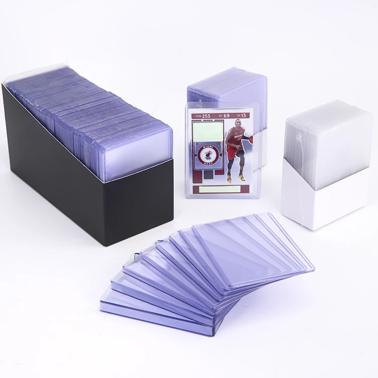 

Acrylic Display Case Trading Customized Student card slab holder Baseball Plastic Index Toploader For Ultra Pro Top Loaders