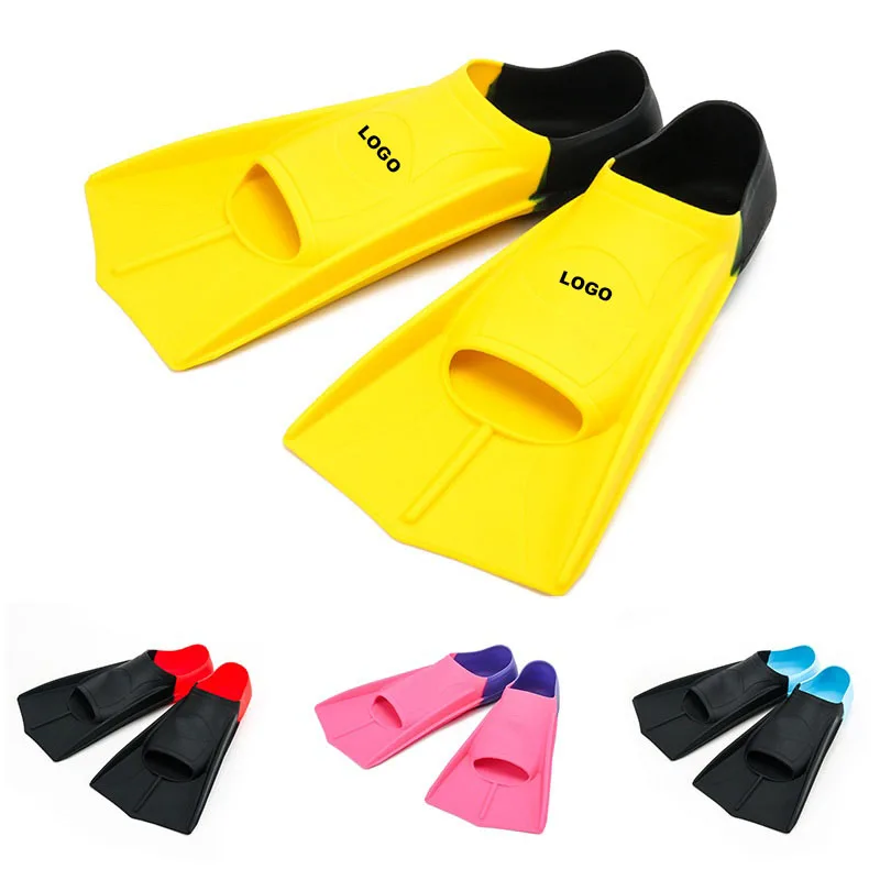 

Silicone swim fins, Skin--diving fins, Snorkeling Swim Diving Fins, Red, blue