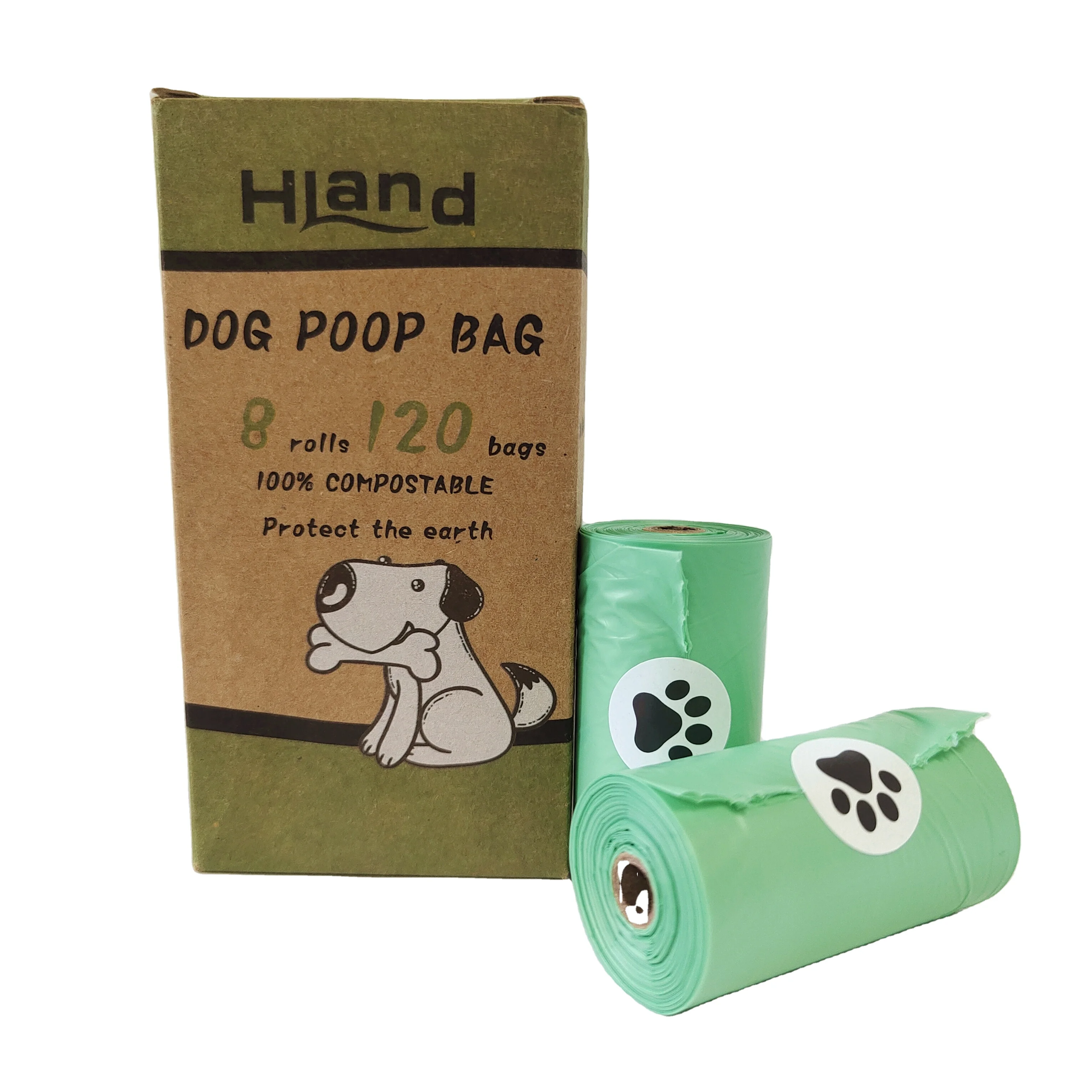 

EN13432 100% Compostable Biodegradable Dog Waste Bag Eco Friendly Doggy Poop Bag, Green/black/customized