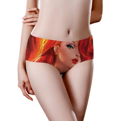 

Print Sexy Girls T-back mid waist hot Underwear Panties for Women, Multiple
