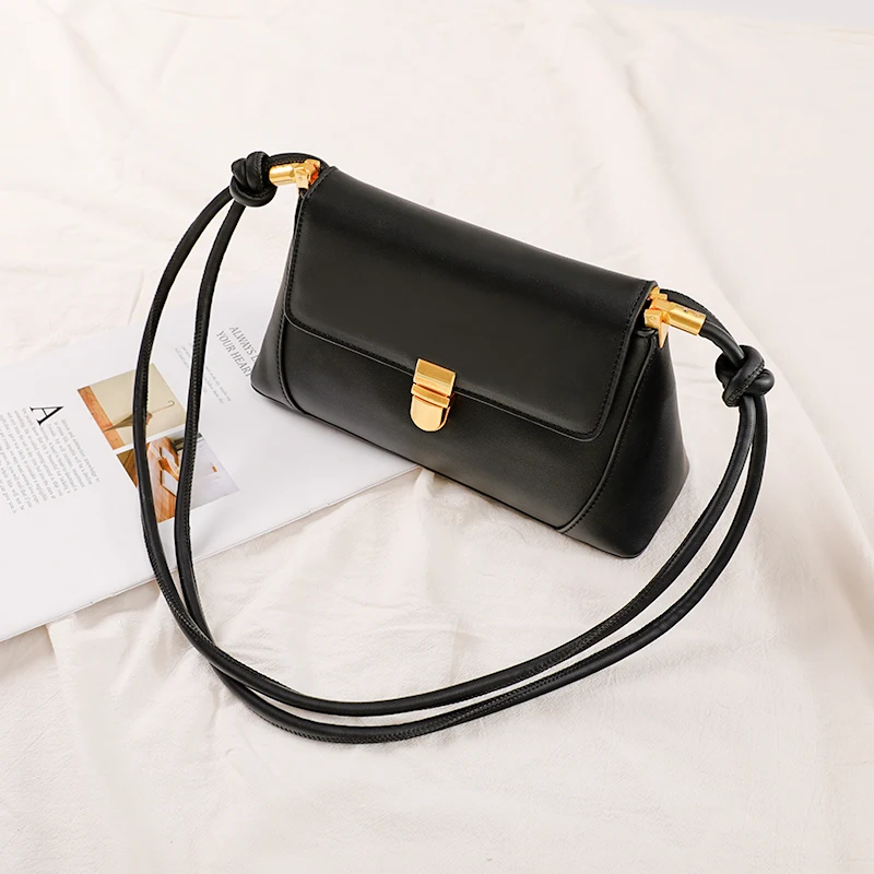 

fashion small black sling crossbody bag 2021 high quality leather ladies handbags