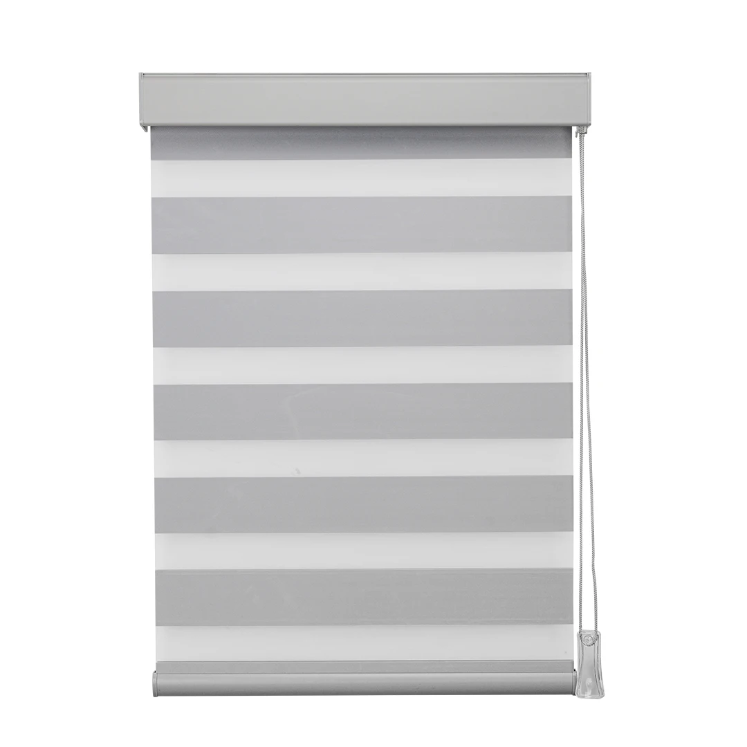 

Rainbow Rainbow Zebra Blinds Sun-shading and Saving Energy BL2 Semi-blackout Silver Vertical Pattern French Window