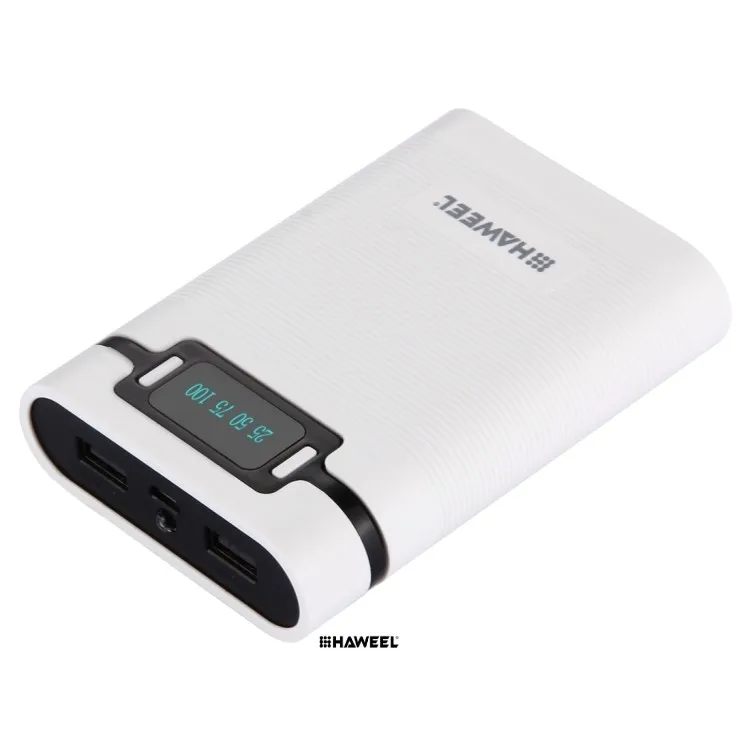 

Fast Delivery HAWEEL DIY 18650 Battery 10000mAh Power Bank Shell Charger Case Box with 2 USB Output Display
