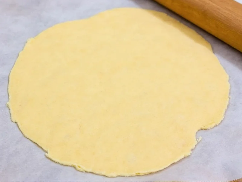 Thin cracker dough rolled on parchment paper