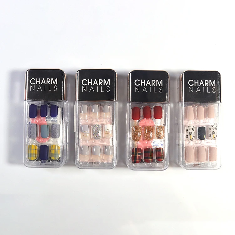 

wholesale Private label fake nails tips false nail forms set luxury press on nails artificial fingernails for women, As shown in the pictures