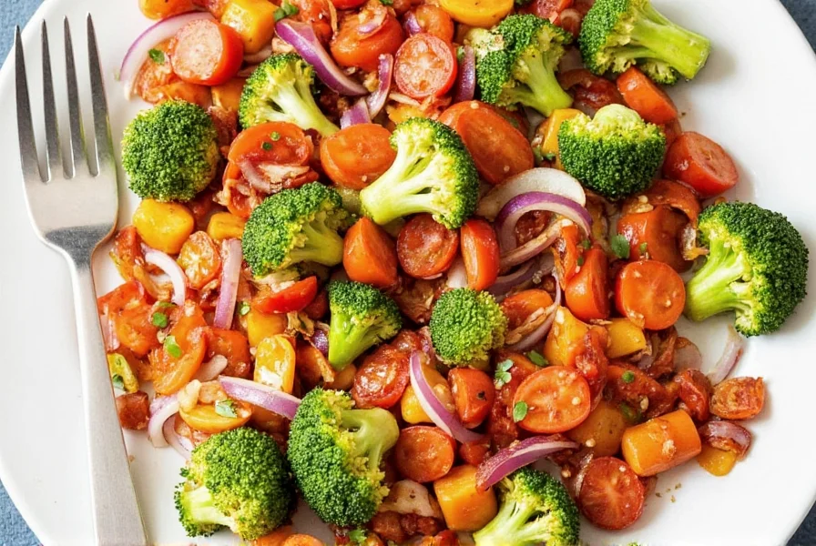 Curry seasoned roasted vegetables