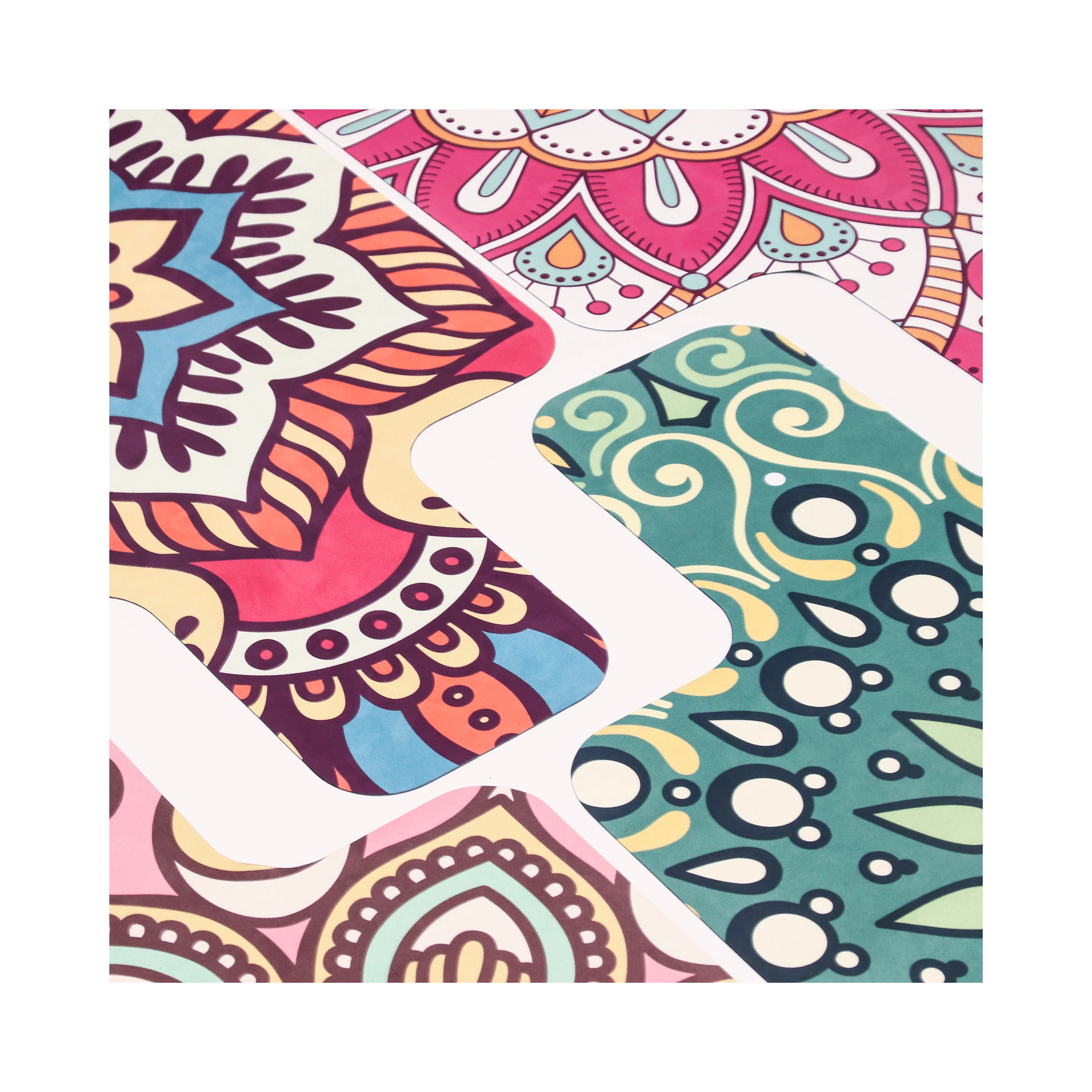 Eco-Friendly Custom PU Rubber Yoga Mat Foldable Portable with Antislip Feature Includes Pilates Reformer Mat-Suede Material