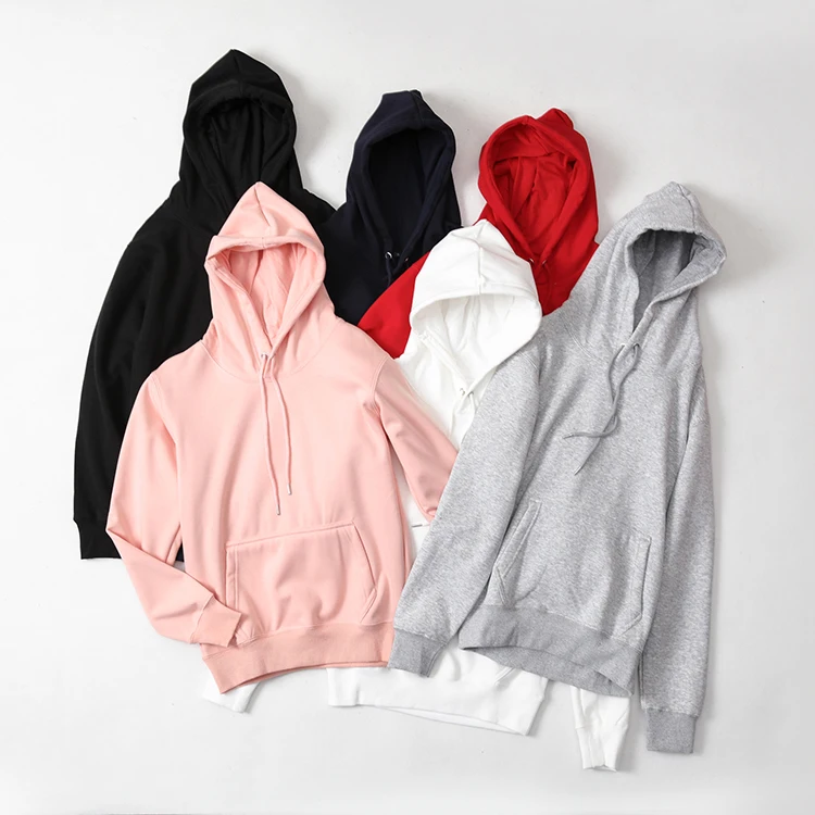 11 Color 600gsm Fleece Customized Blank Hoodies Heavyweight Cut And Sew ...