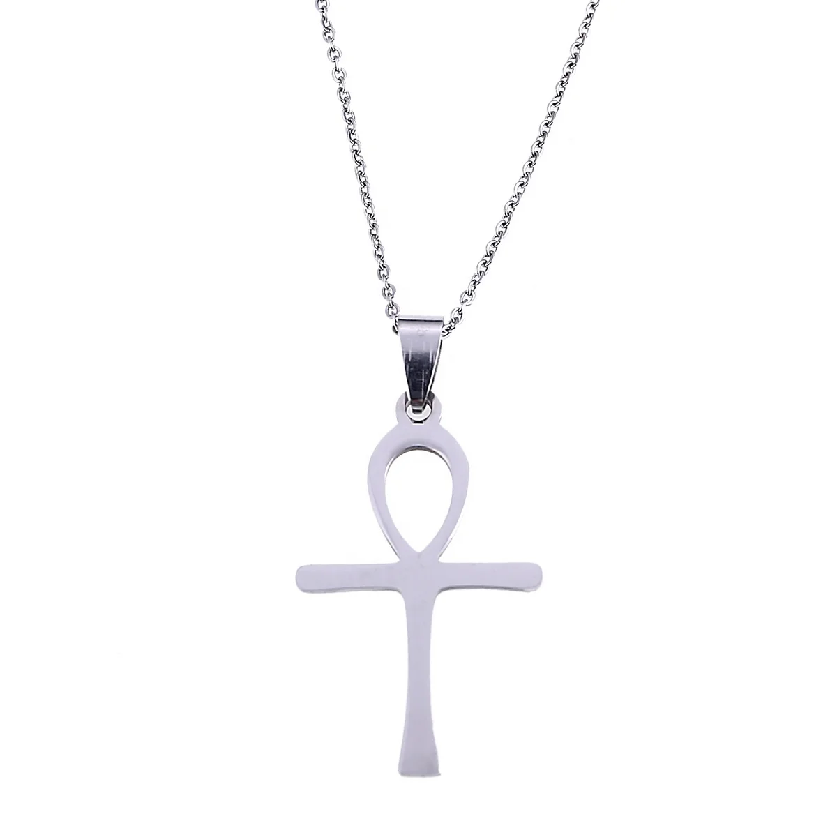 

Stainless Steel Egyptian Ankh Necklaces Ankh Cross Egypt Hieroglyphs Crux Ansata Jewelry