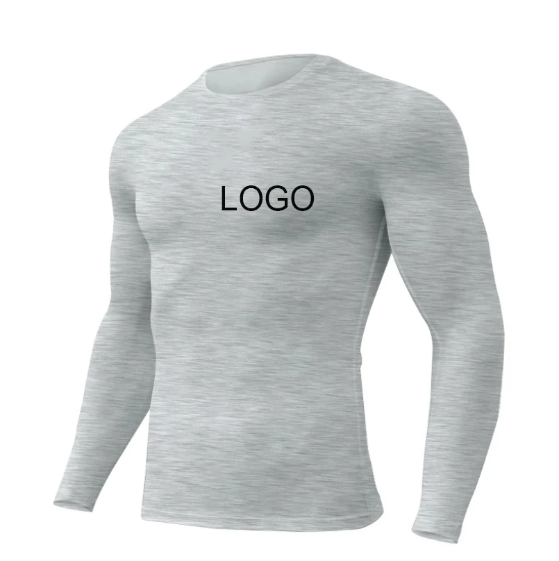 

2020 Best Selling New Sports Fitness Quick Drying workout clothing gym Fashion Long Sleeved hood T- shirt Men, As picture