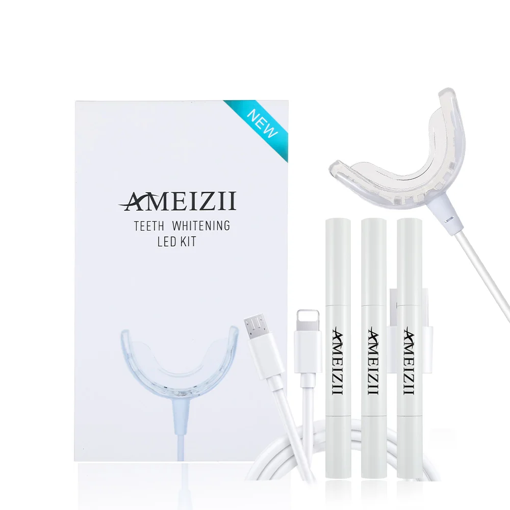 

Private Logo Dental Kits Tooth Whitener White Teeth Light Blanchiment Dentaire Peroxide Teeth Whitening Kits Home Cleaning Tools