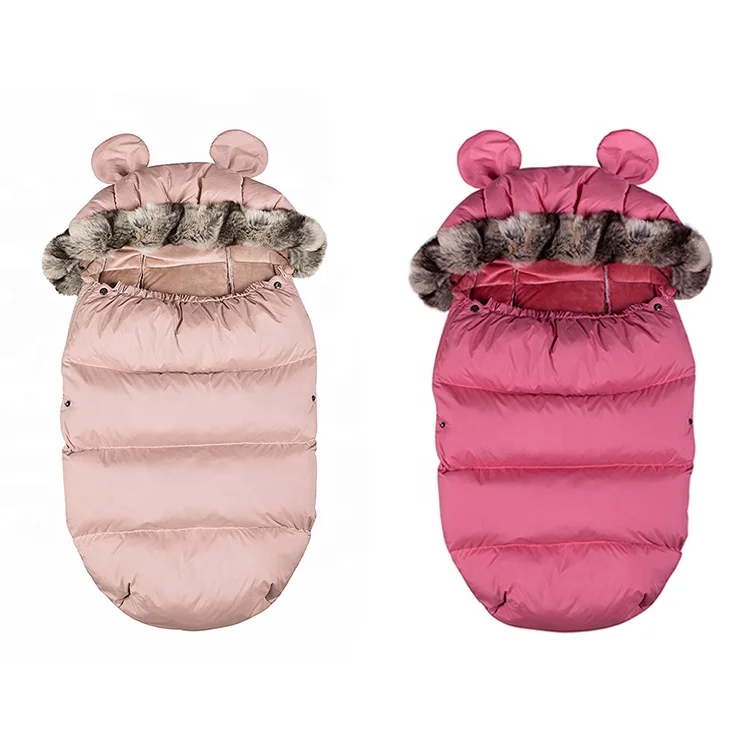 

snoozzz 1 pcs plum fleece baby pram kids footmuff