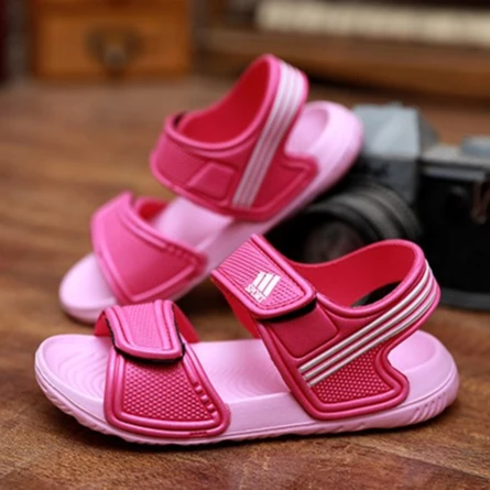 

kids non slip soft soled home sandals Summer 2021 new open toe sandals baby walking shoes for boys and girls, As pic