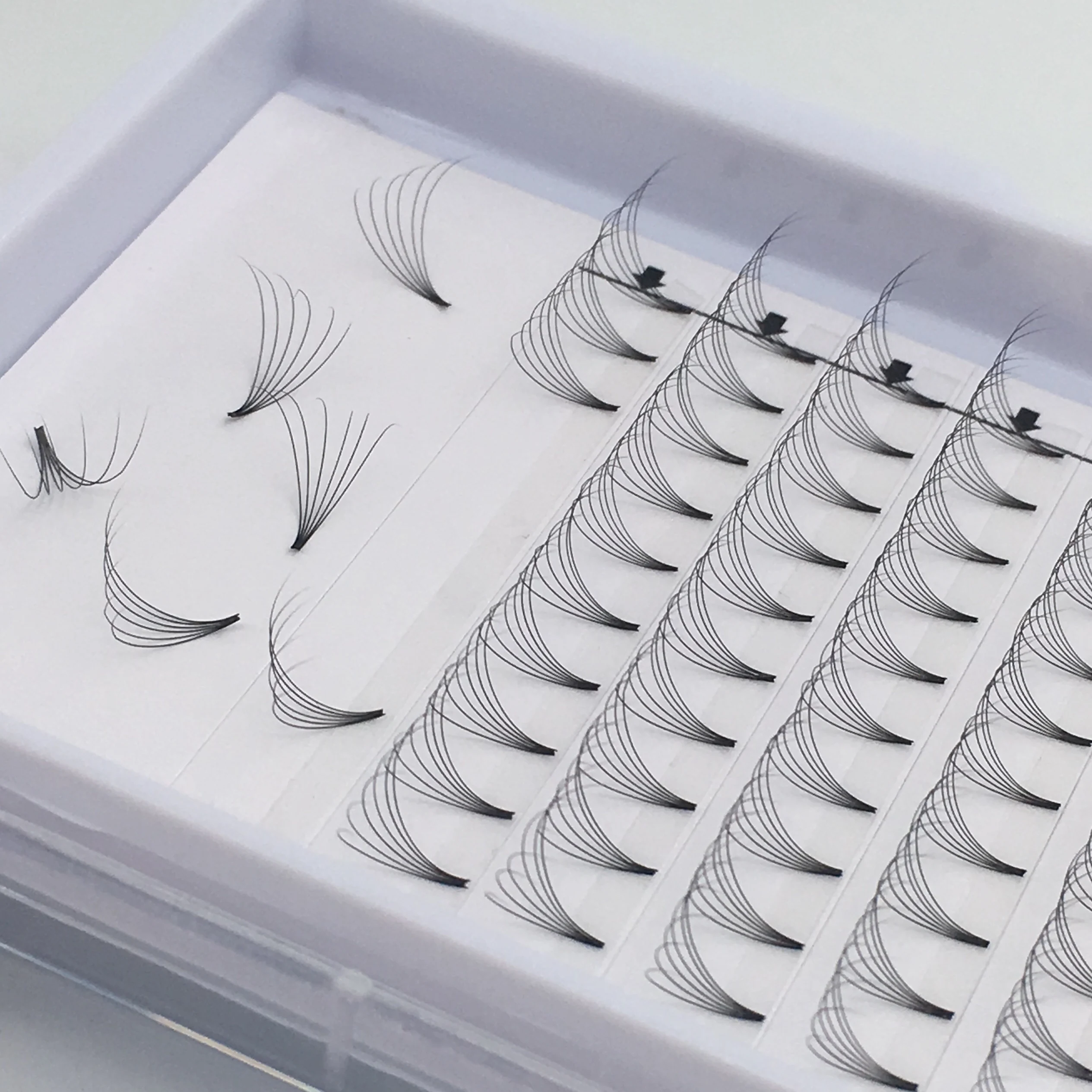 

FLOURISHING LASHES distributor false 3d 4d 5d 6d eyelashes individual mink lashes own label, Black