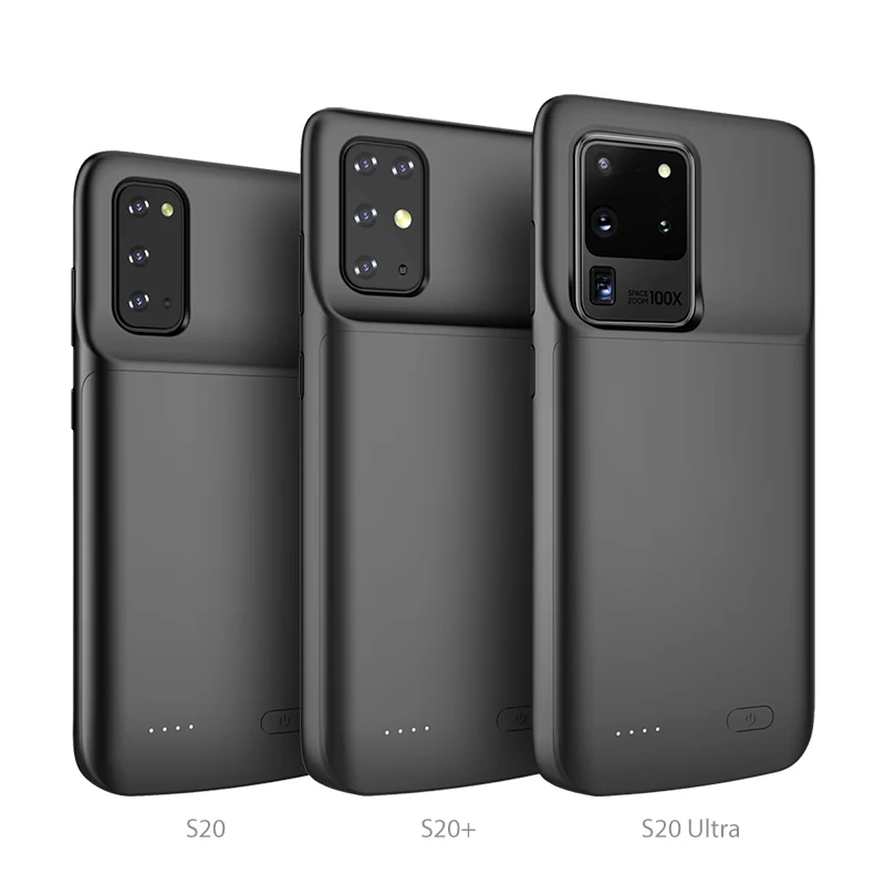 

For Samsung S20+ battery case 6000mah Back Up Battery Charge, Black